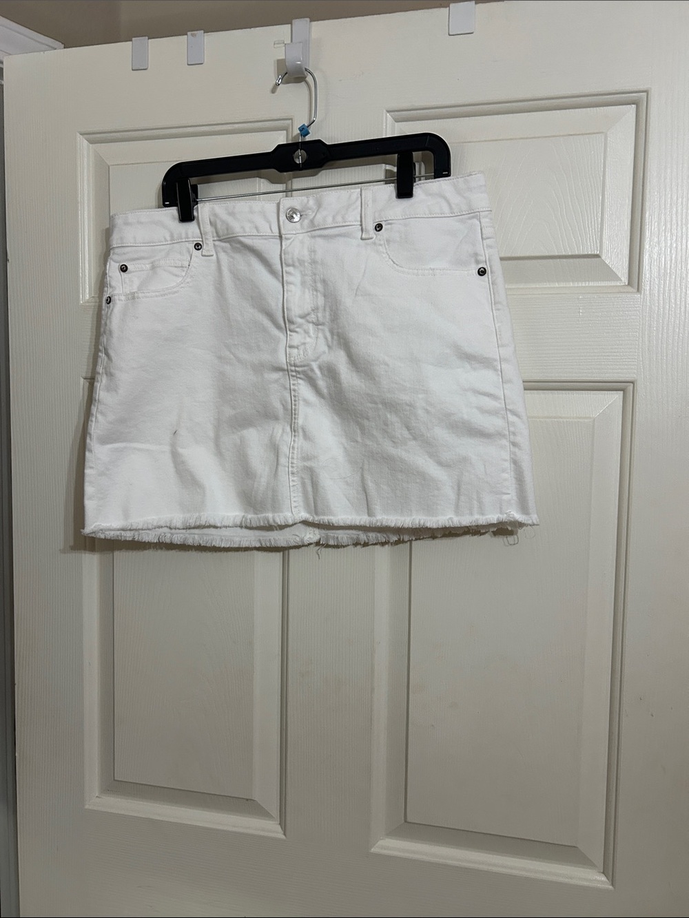 American Eagle Outfitters White Denim Mini Skirt